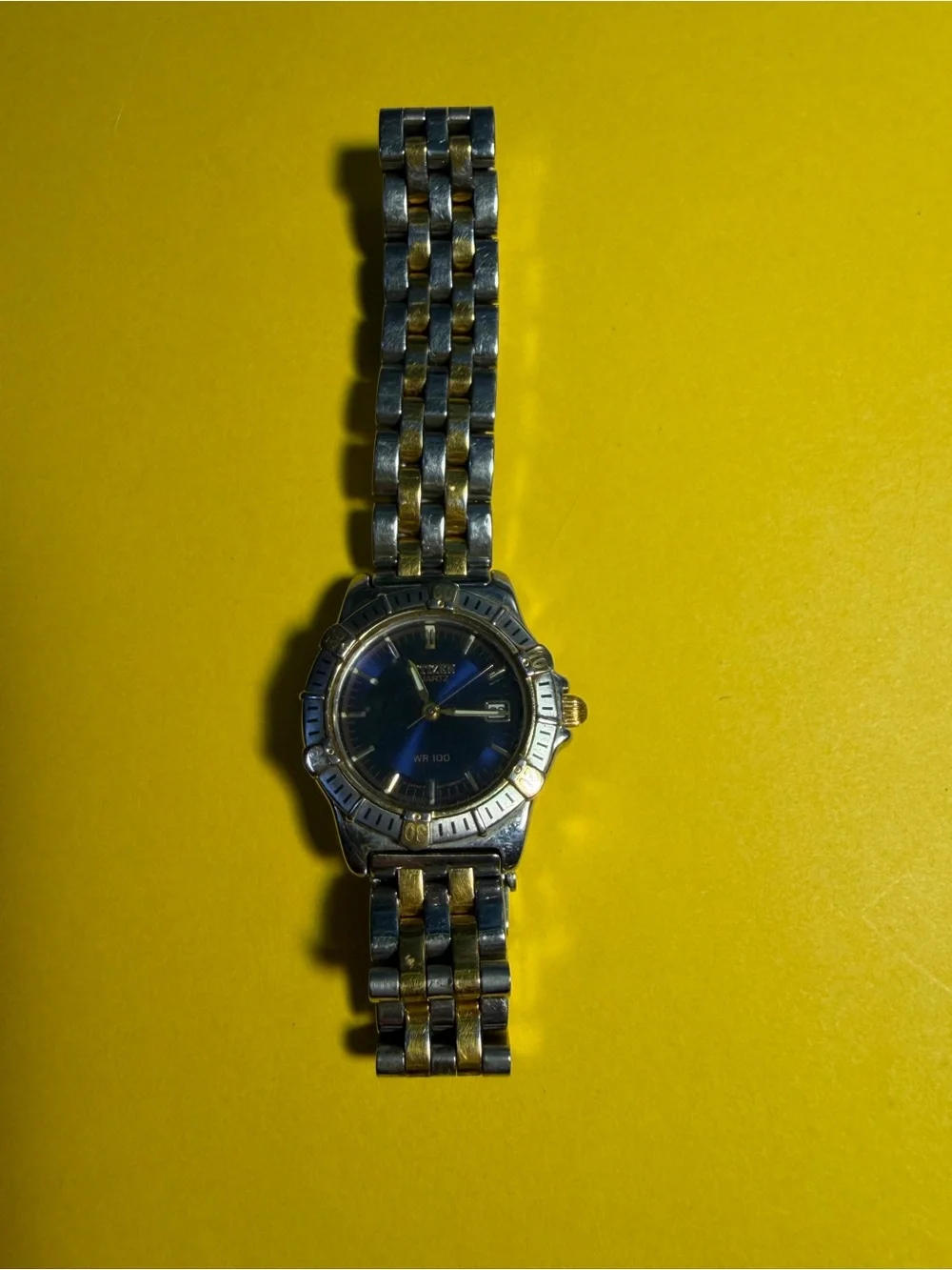 Citizen Women’s Two-Tone Bracelet Watch with Blue Dial